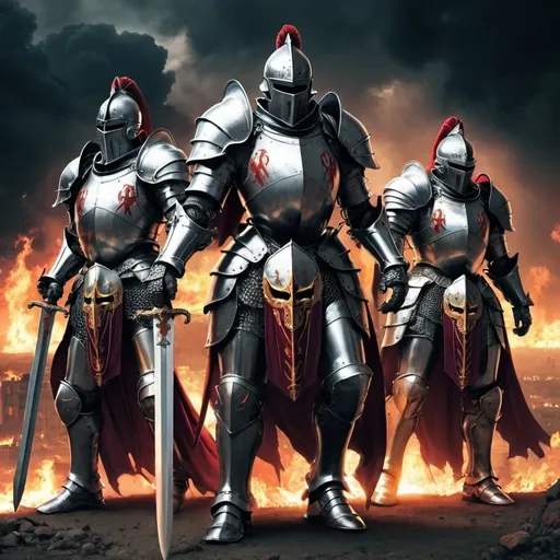 Prompt: The fourth knights of apocalypse 