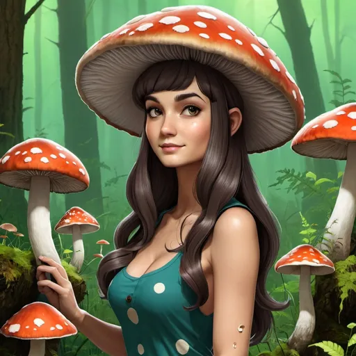 Prompt: Mushroom Girl 