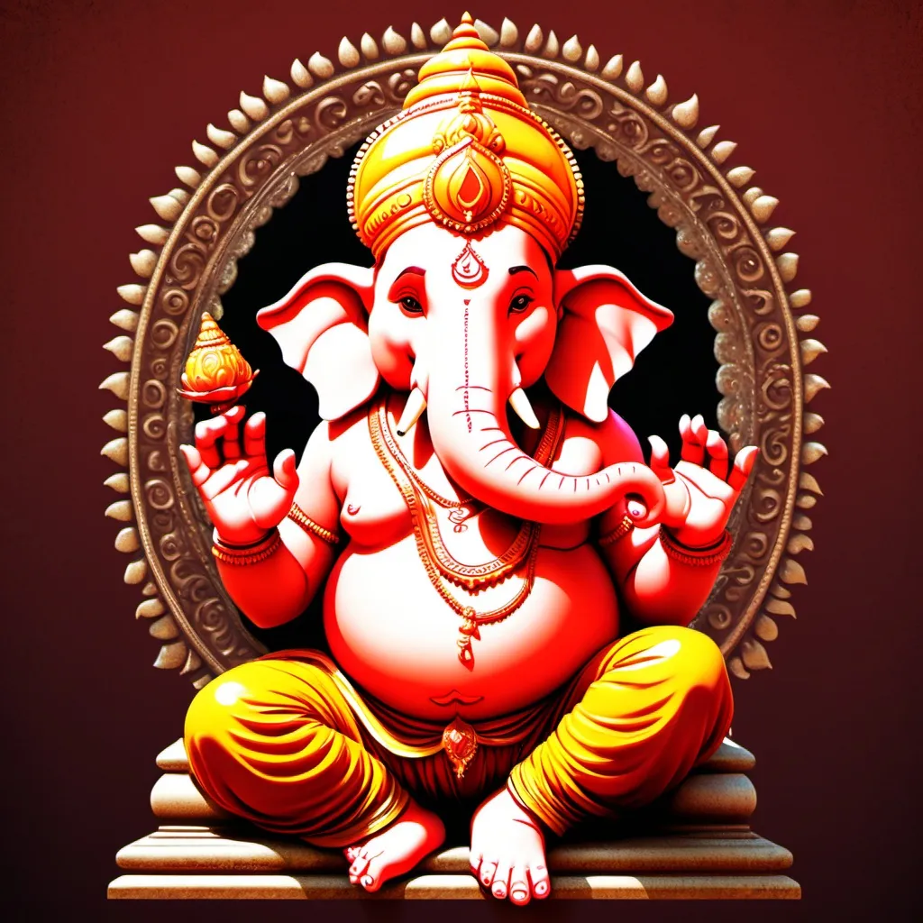 Prompt: ganpati estatic image