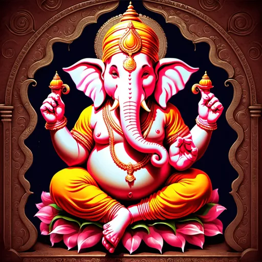 Prompt: ganpati estatic image