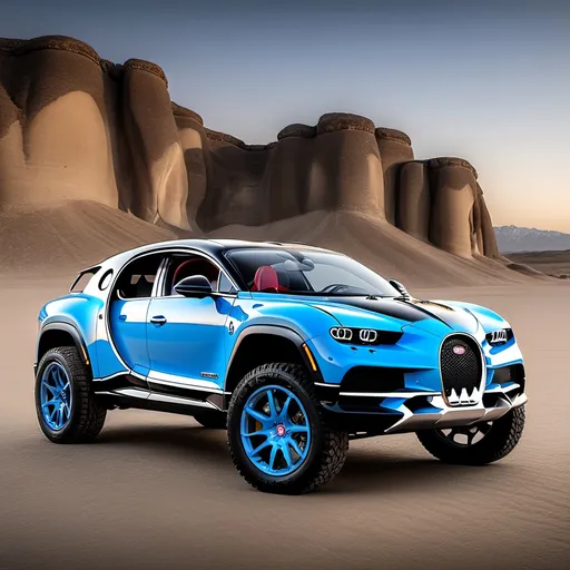 Prompt: Bugatti Chiron Jeep Wrangler combined