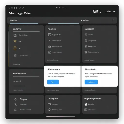 Prompt: Here's how you can utilize the loose interpretation of AI image creators to generate a UI prototype for your MonuManager dashboard:

Text Prompts:
Write clear and concise prompts for the AI image generator, focusing on the key elements and visual style you want for the dashboard.

Here are some examples:

"Clean and modern monument management dashboard with a focus on visual progress bars and color-coded icons."
"User interface for a monument order tracking system, featuring a sleek design with a monument icon for each order."
"Minimalist dashboard for a monument company, showcasing a list of tasks with corresponding icons and a progress bar for each order."
Style Selection:
Many AI image generators allow you to choose from different artistic styles. Experiment with options like "flat design," "minimalism," or "material design" to find the visual aesthetic that best suits your brand.

Iteration & Refinement:
Don't expect a perfect UI in the first attempt. Use the generated images as a starting point and refine your prompts based on the results.  You can try specifying colors, icon styles, or layout preferences in your prompts for further iterations.

Combining with Design Tools:
Once you have a few AI-generated images that capture the essence of your desired UI, import them into a design tool like Figma, Sketch, or Adobe XD. Here, you can refine the details, add interactivity, and create a fully functional prototype.