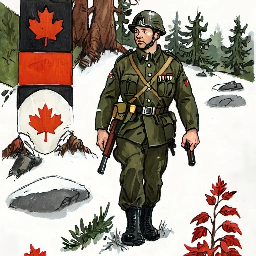 Prompt: Modern Canadian Army soldier