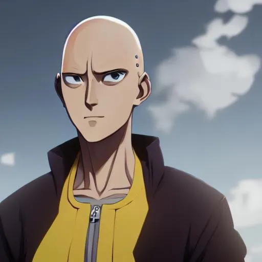 Prompt: saitama from one punchman