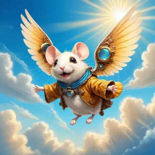 Prompt: Flying mouse