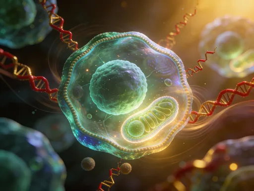 Prompt: visualize the effect of NAD+. Giving a cell more energy to work.