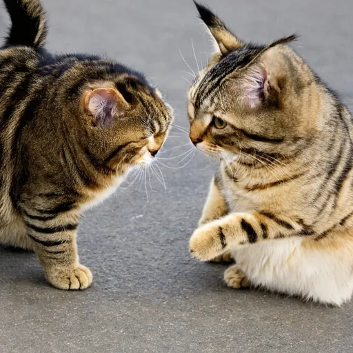 Prompt: cat fighting
