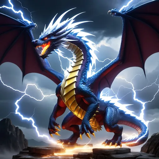 Prompt: lightning dragon