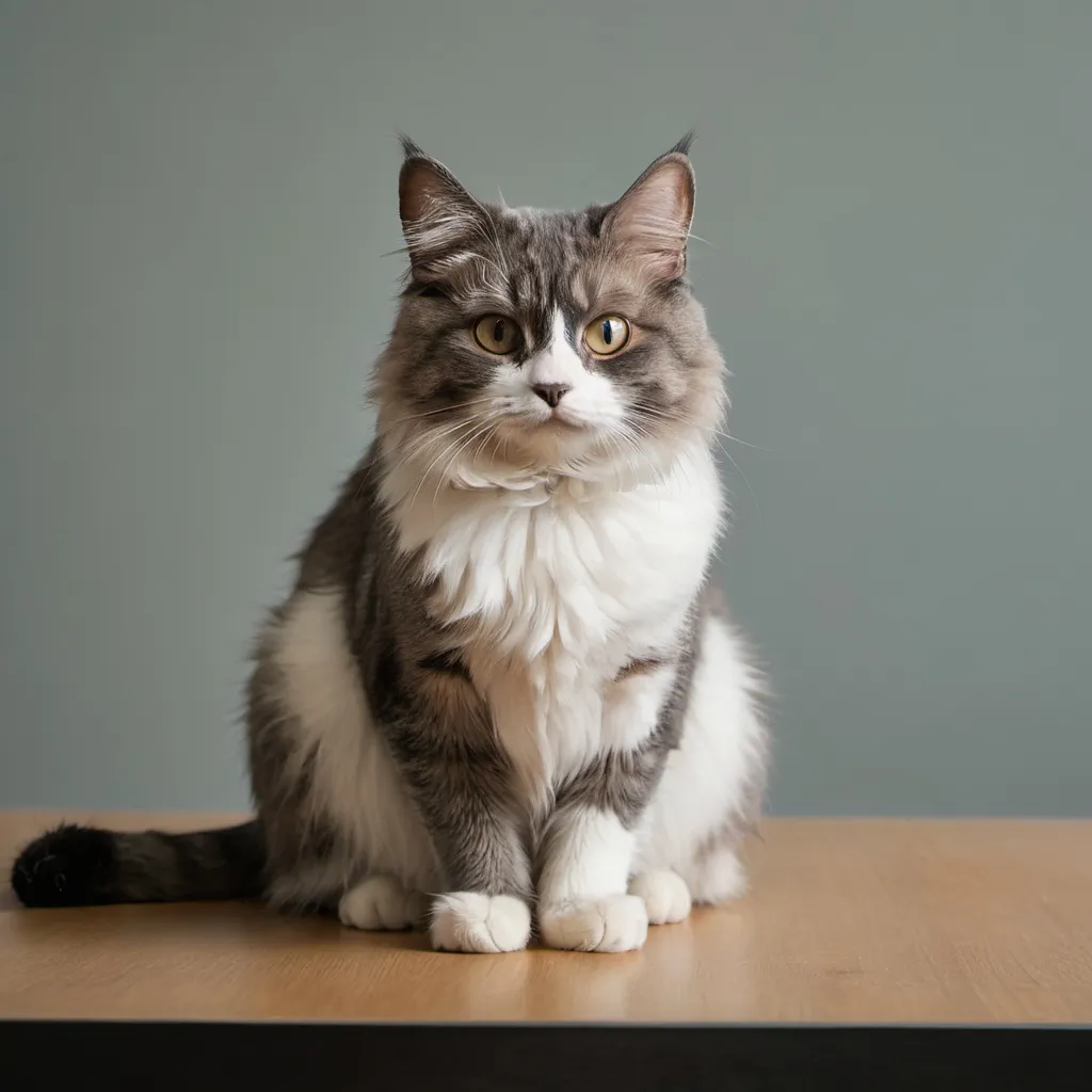 Prompt: a Cat Sitting On Table