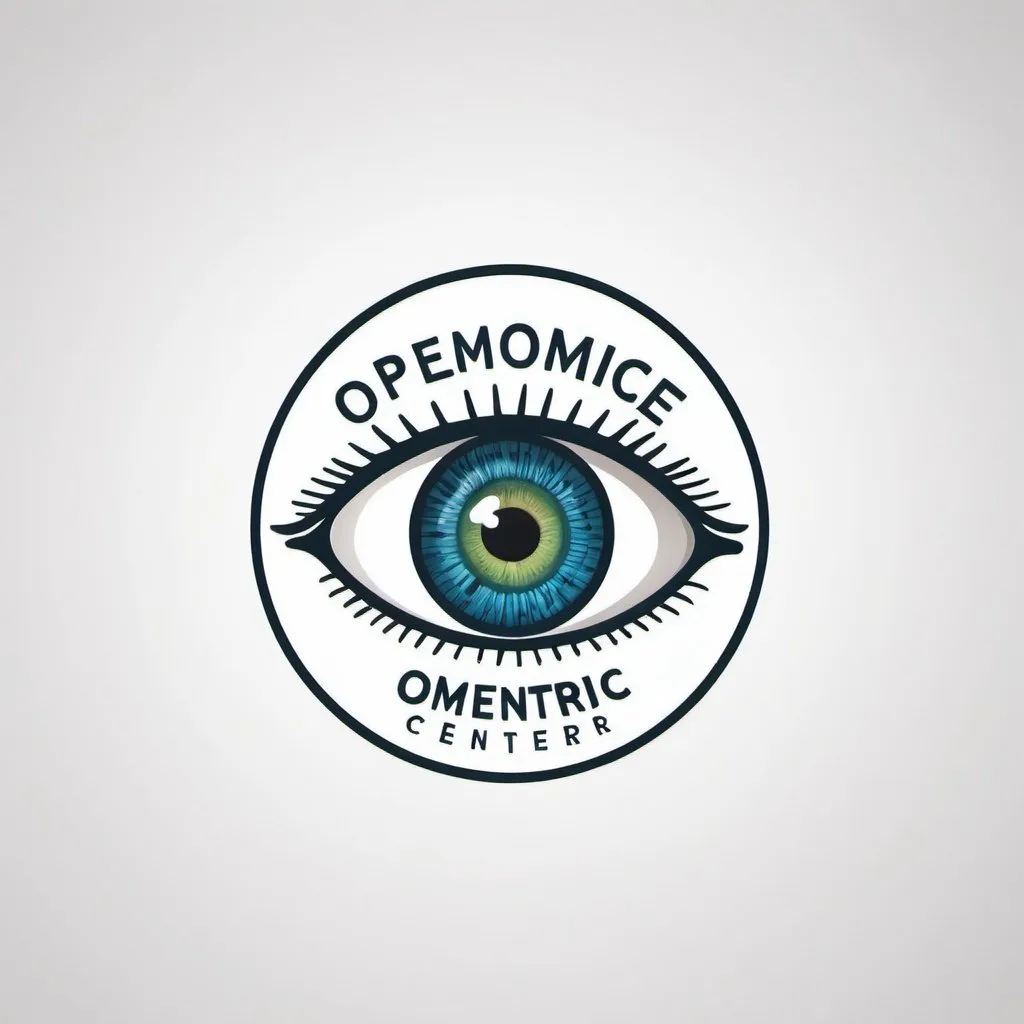 Prompt: CREATE A LOGO FOR an optometric center, white background