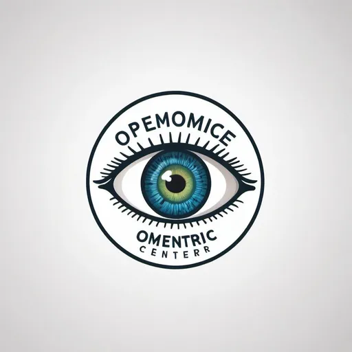 Prompt: CREATE A LOGO FOR an optometric center, white background