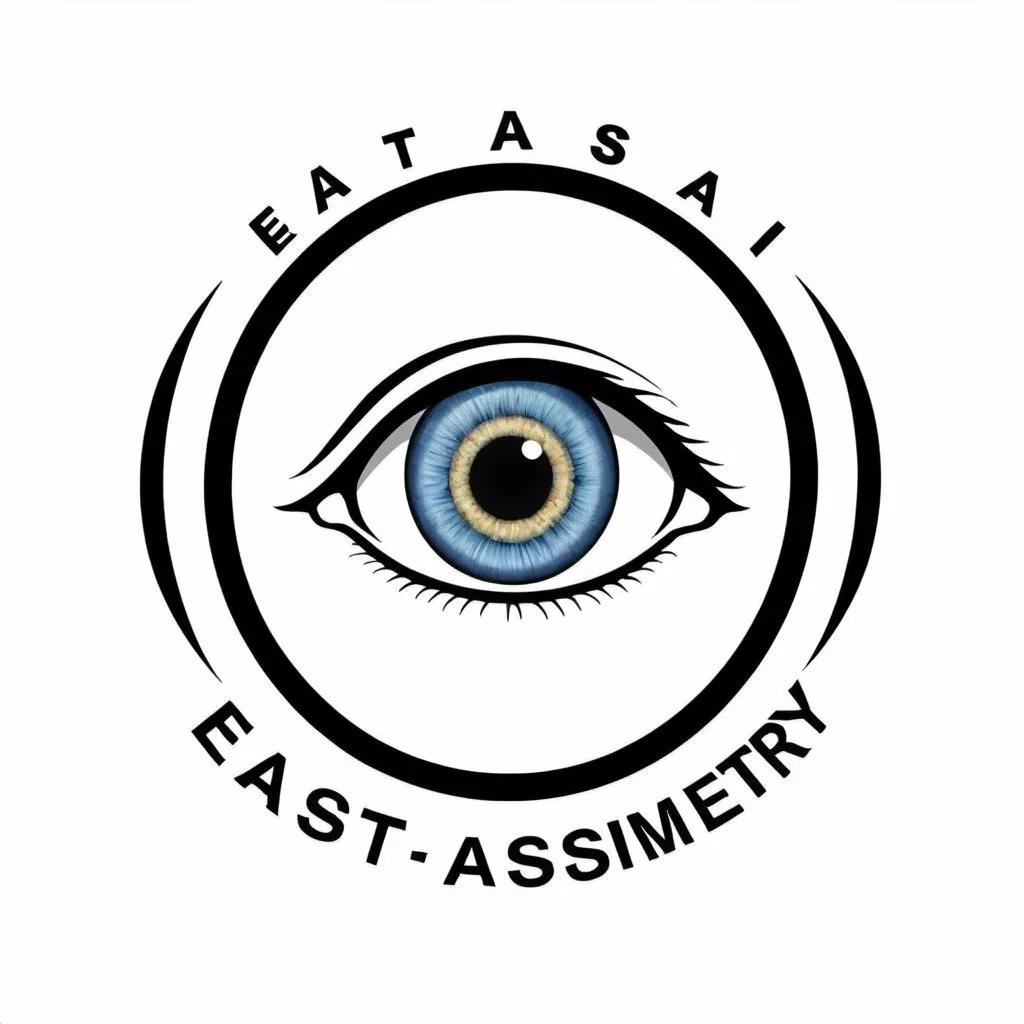 Prompt: A logo for “East Asia Optometry”, white background.