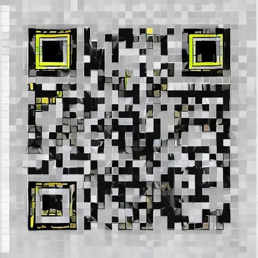 Prompt: Design a QR code inspired by the Batman theme for the link: https://electroblitz2k24.github.io/#. Incorporate a dark color scheme with hints of black and yellow, reminiscent of Batman's iconic suit and emblem. Include a silhouette of the Batman logo subtly overlaid on the QR code. Add the title 'ElectroBlitz' in a bold, Gotham-inspired font at the top of the QR code. The QR code size should be 300x300 pixels."