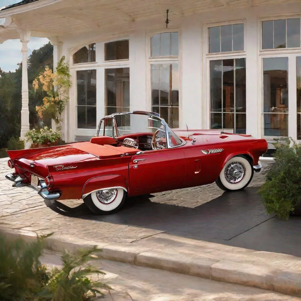 Prompt: 1957 Ford Thunderbird in BEAMG.drive