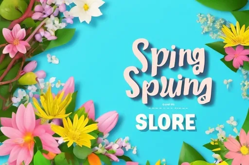 Prompt: Create a poster for "Spring Cleaning Sale" for Home & garden goods. Make the background look like a vibrant valley in the spring.  It should contain the title "Spring Cleaning".