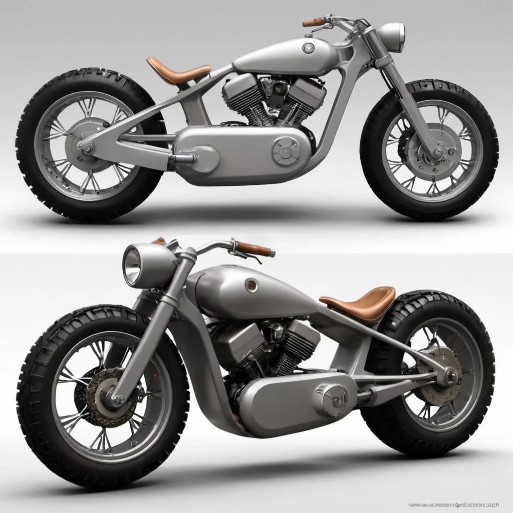 Prompt: Stranded motorcycle design concepts 