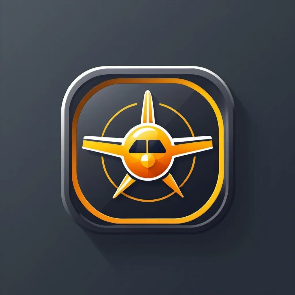 Prompt: An app icon design for aircraft maintenance and repair