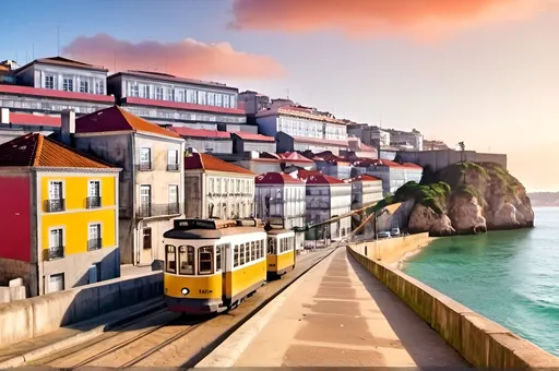 Prompt: Uma imagem de portugal em 2024,de preferencia em Lisboa ou Porto, para um site de procura de alugueis e venda, precisa ser HD, realista e larga