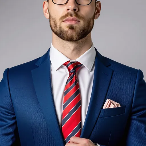 Prompt: A man with suite and ties for resume picture 