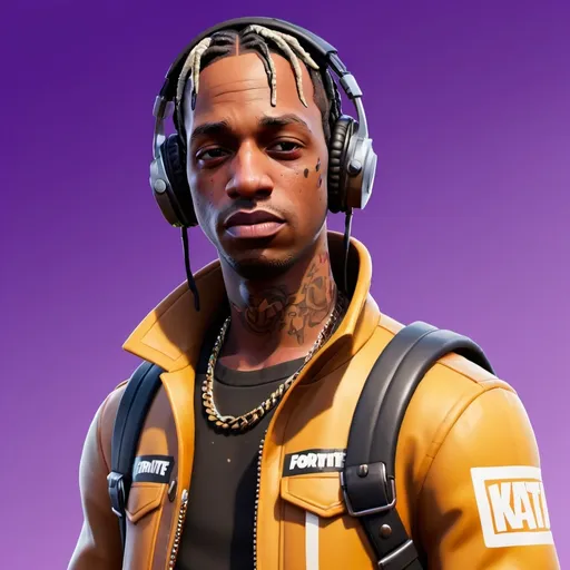 Prompt: fortnite skin travis scott