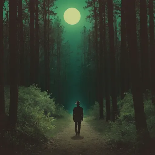 Prompt: lord huron, meet me in the woods