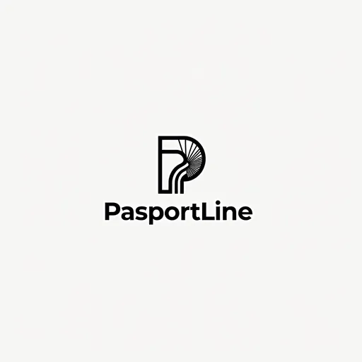 Prompt: logo for my company called PasportLine, which is an architectural company, which creates designs for building. The name iof the company is: PasportLine. 