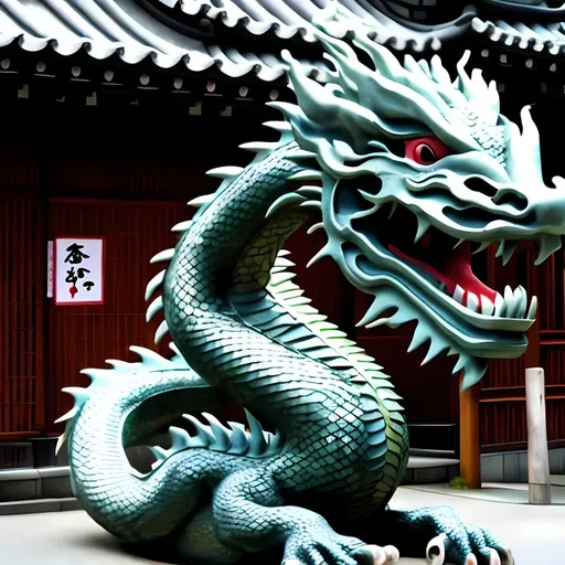 Prompt: dragon，japan style