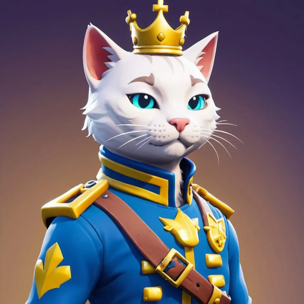 Prompt: we got a #1 victory royal cat fortnite