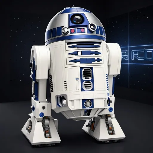 Prompt: Use NorthC Datacenters logo and create R2D2