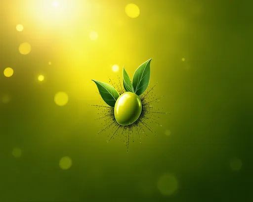 Prompt: a logo for olive and olive oil digital factory software