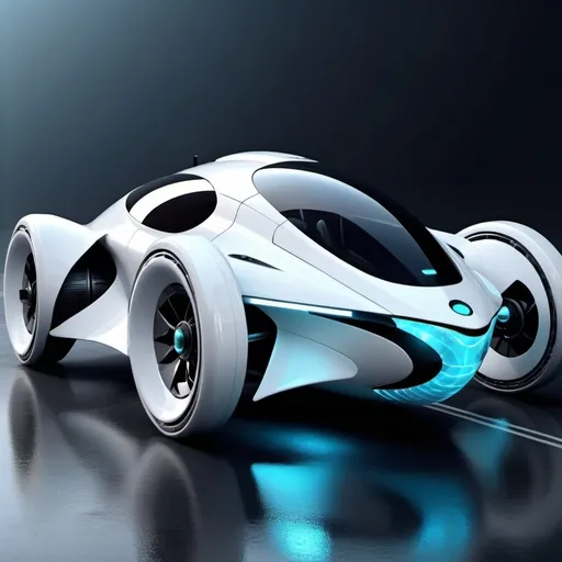 Prompt: Futuristic multi-environmental automobile with hybrid power source, deep sea navigation, space travel adaptation, aerodynamic shape, fantasy vibes, zero environmental pollution, detailed cockpit, high-tech wheels, hover capability, best quality, ultra-detailed, fantasy style, advanced technology, eco-friendly design, deep sea exploration, space travel adaptation, hybrid power source, aerodynamic design, futuristic, multi-environmental, atmospheric lighting