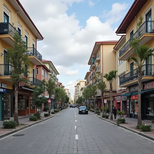 Prompt: I want the background of the above image to be removed and replaced with the background of Nofal Street, Loshatobzari.