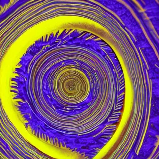 Prompt: Yellow Spiral Abstract