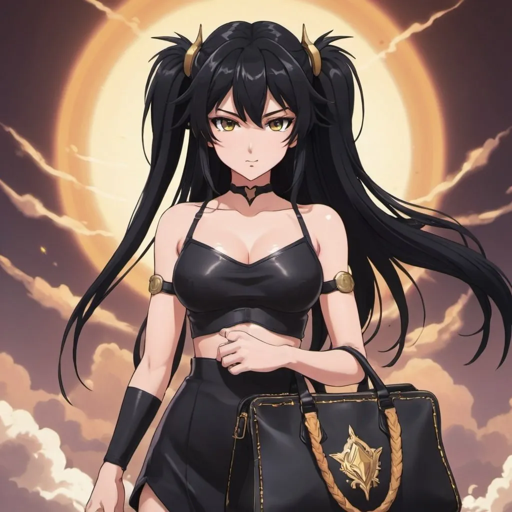 V Top, Black_Hair, Mysterious Heaven 2, Anime Foreto...