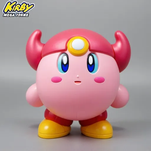 Prompt: Kirby (Mega Forme) Retractable Action Figure by Mitsusari of Labmans INC.LLD
