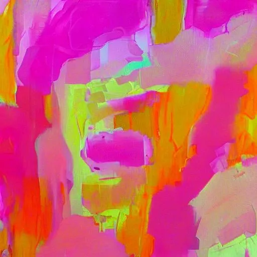 Prompt: Pink Abstract Art