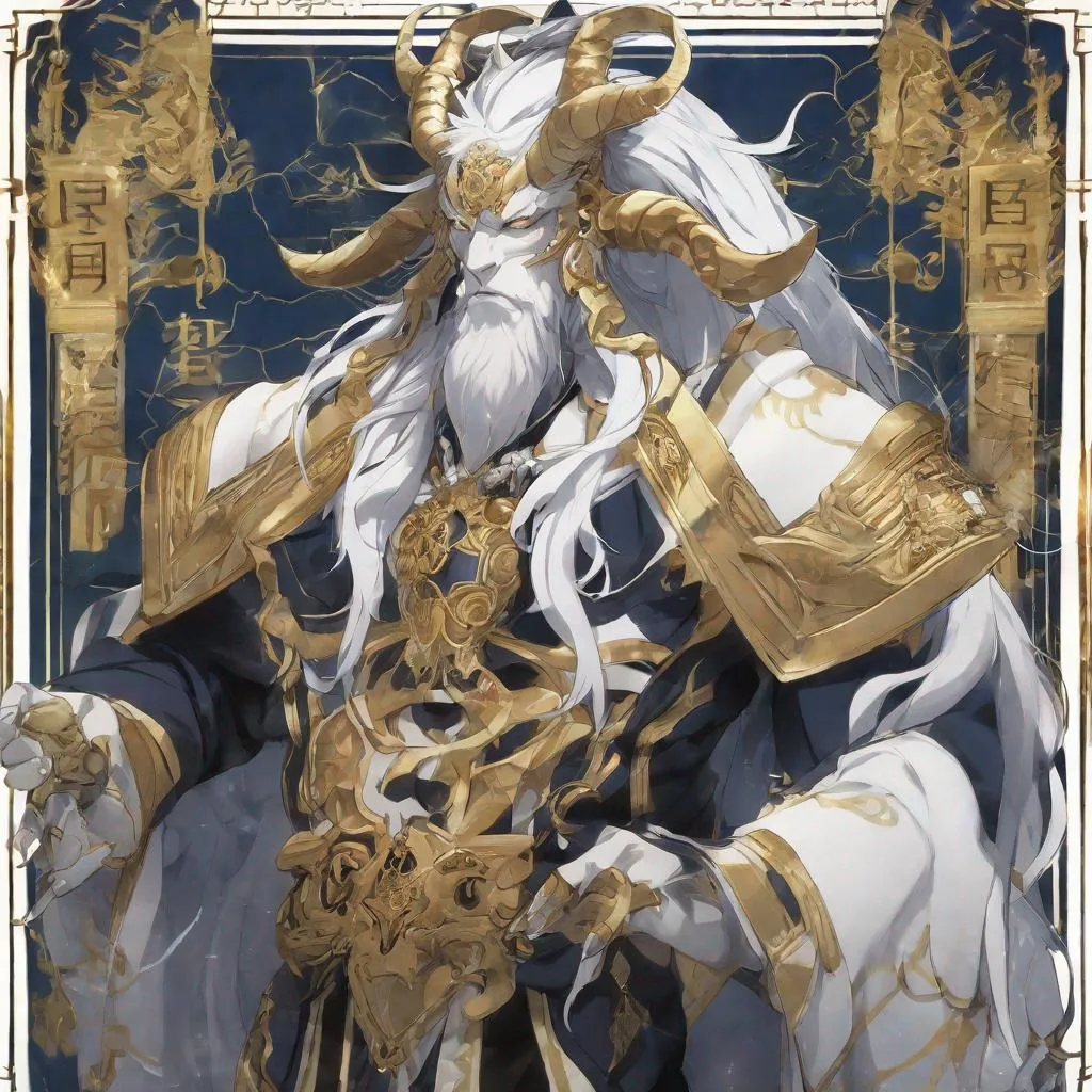 Prompt: Marchus Abnigre The Man of Time, Anime Deluxe Fortune Pars Parallel, Roaming Goat God-Code, North-West Exhange