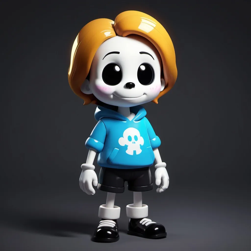 Prompt: High-Gloss, Pixar Style, Undertale Character, 4k,