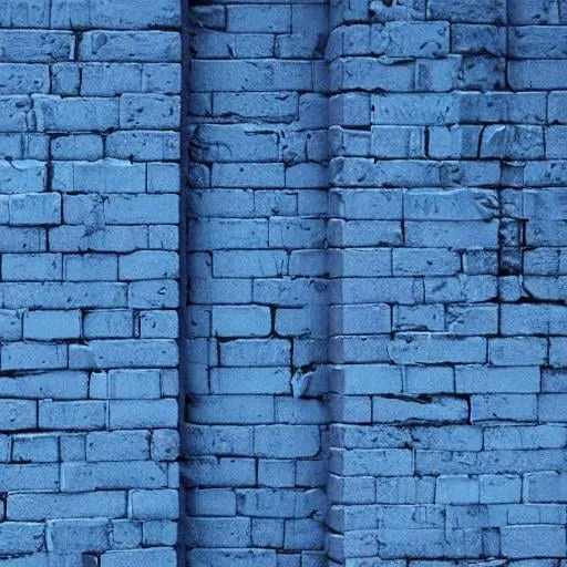 Prompt: cold unfeeling dense, blue wall of cold unfeeling dense blue wall.