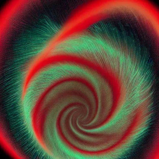 Prompt: crimson swirl vortex. shadow ban.