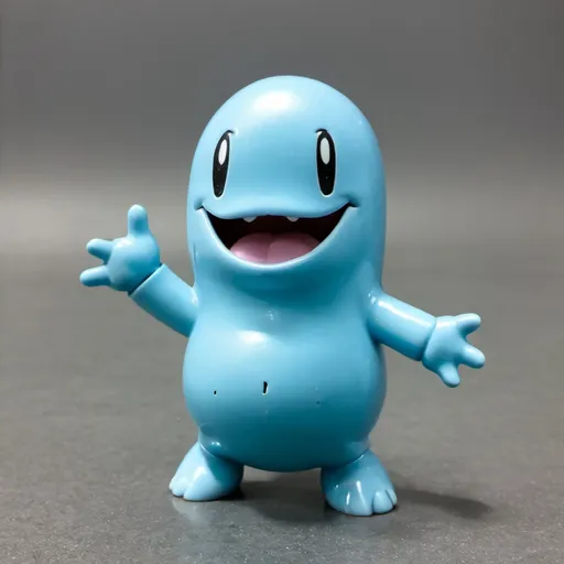 Prompt: Wobbuffet, Action Figure, Toy