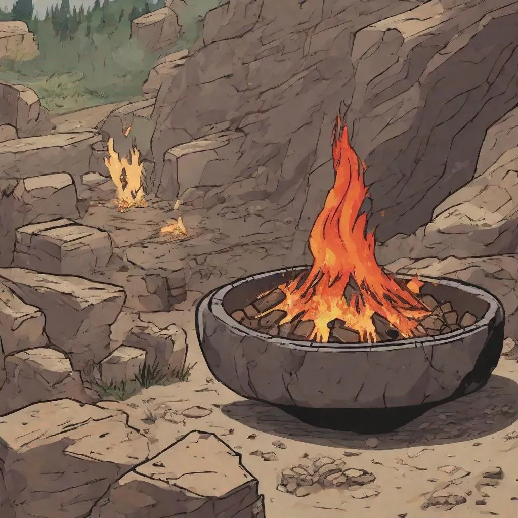 Prompt: igneous Fire, Pit Joke, Fell Rascal Western