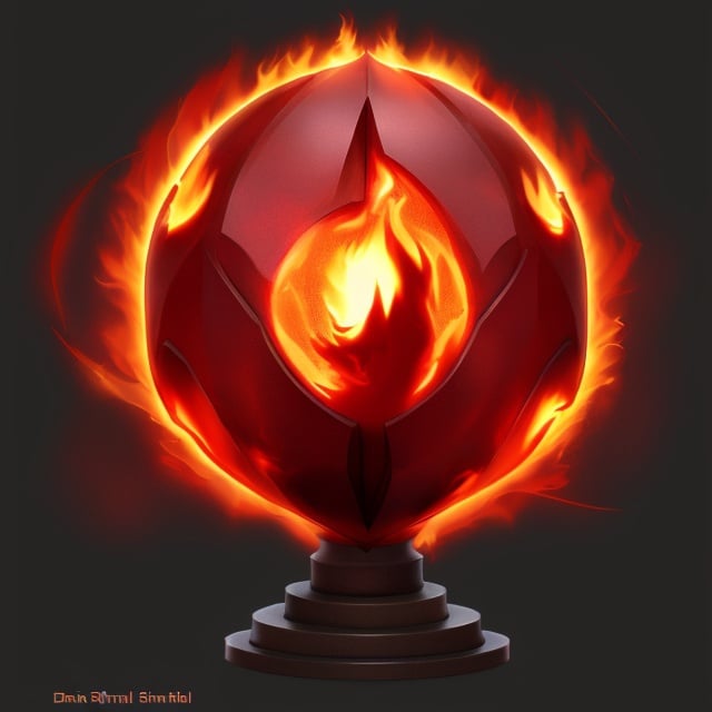 Prompt: Flame Orb, HighRes, by Daniel Strimbold [Centered]