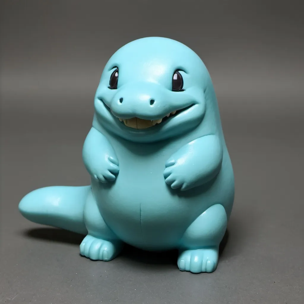 Prompt: Quagsire, Action Figure Mold