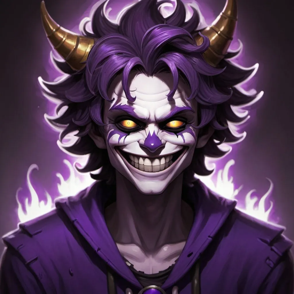 Prompt: Gamzee Dead but smiling 