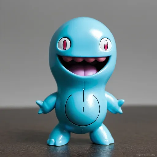 Prompt: Wobbuffet, Action Figure, Toy