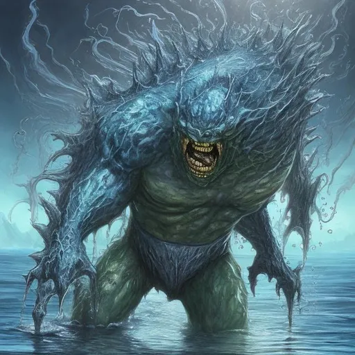 Prompt: Monster (Water), Complete Belgorian Mode, by Mary Tanmab