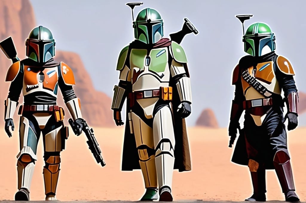 Prompt: The Mandalorians are a now peaceful race of humans. After being nearly wiped out by the Galactic Empire, their population has recovered as well as their home planet Mandalore. They have a small yet effective military, led by General Din dJarin. Their people are led by Grogu, a green Mandalorian/Jedi hybrid, originally trained by Luke before returning to help rebuild his planet and society. The New Republic offered advanced geo-engineering methods to the Mandalorians to return Mandalore to a habitable state. As a result, the Mandalorians joined the Republic.