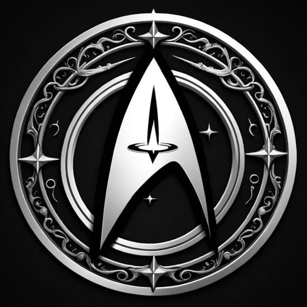 Prompt: Star Trek Emblem Gothic
