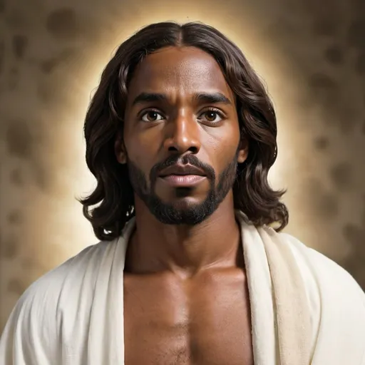 Prompt: JESUS AS A BLACK MAN,